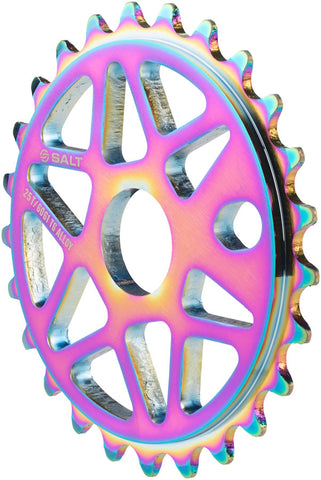 Salt Comp Sprocket 25t Oilslick 23.8mm Spindle Hole With Adaptors for 19mm