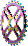 Salt Plus Manta Bolt Drive Sprocket 28t Oilslick Includes Adaptors for 19 and