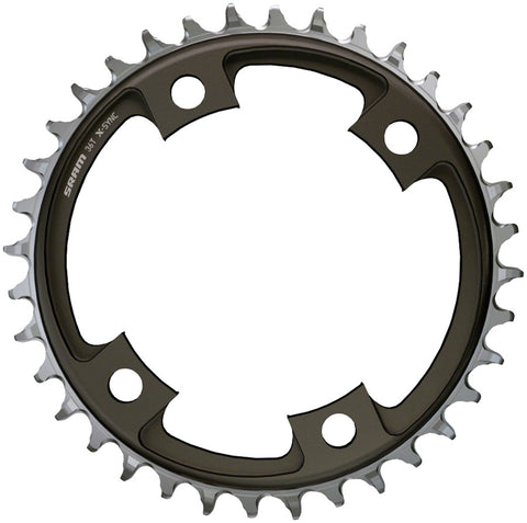 SRAM 38 Tooth 107mm BCD x 4Bolt 1x12 Speed XSync Chainring Blast Black