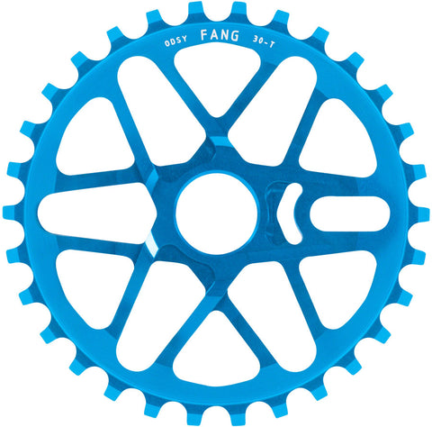 Chainring 1Pc Ody 30T Tom Dugan Fang Ano-Cyan Bl