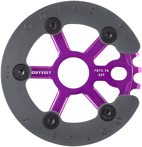 Chainring 1Pc Ody 25T Utility Pro W/Guard Ano-Pu