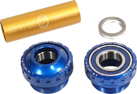 Profile Racing Outboard Bearing Bottom Bracket Blue (no Spindle)