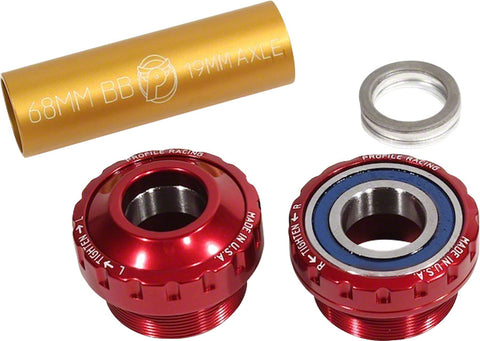 Profile Racing Outboard Bearing Bottom Bracket Red (no Spindle)