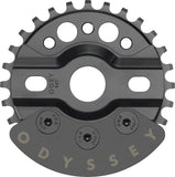 Chainring 1Pc Ody 25T Halfbash W/Guard Bk