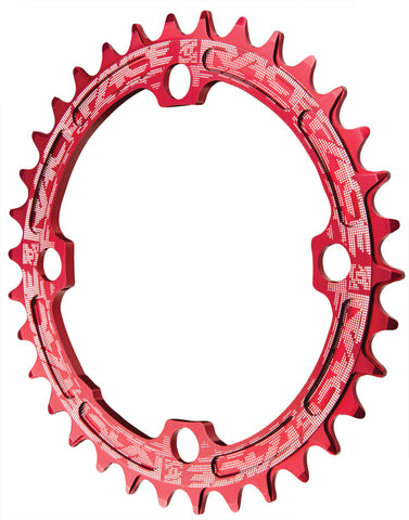 RaceFace Narrow Wide Chainring 104mm BCD 34t Red