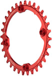 Wolf Tooth Elliptical 104 BCD Chainring 32t 104 BCD 4Bolt DropStop Red