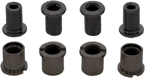 RaceFace Chainring Bolt Pack Set of 4 12.5mm Bolt/Nut Black