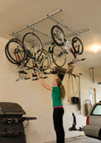 Saris CycleGlide Ceiling Mount 4Bike Storage Silver