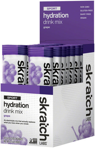 Skratch Labs Sport Hydration Drink Mix - Grape Single Serving 20 Pack