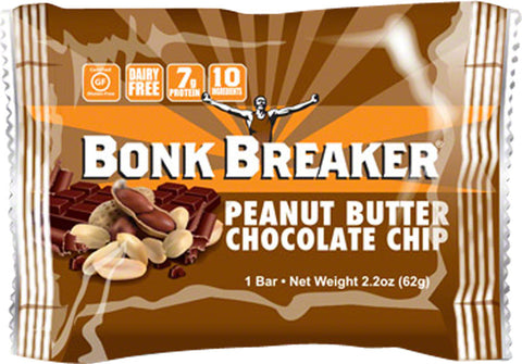Bonk Breaker Energy Bar Peanut Butter Dark Chocolate Chip Box of 12