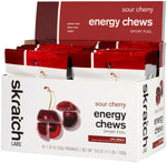 Skratch Labs Sport Energy Chews Caffeinated Sour Cherry Box of 10