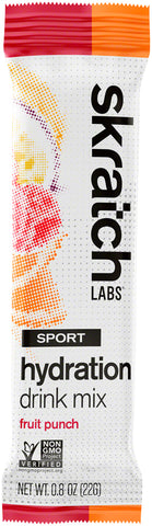 Skratch Labs Sport Hydration Drink Mix Fruit Punch Box of 20