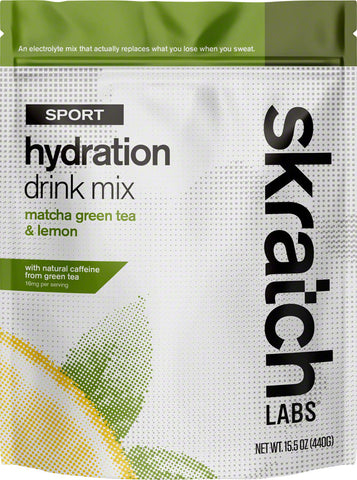 Skratch Labs Sport Hydration Drink Mix Matcha Green Tea and Lemons 20