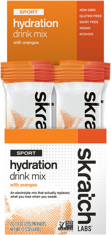 Skratch Labs Sport Hydration Drink Mix Orange Box of 20