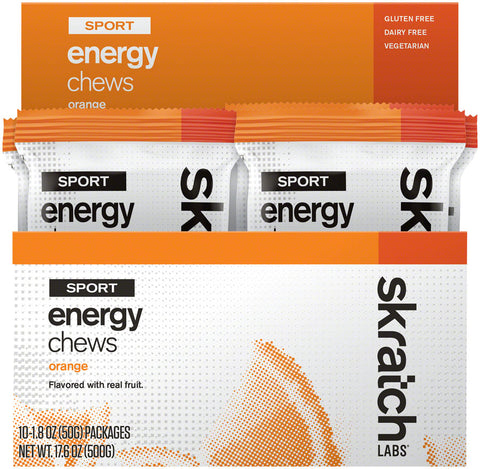 Skratch Labs Sport Energy Chews Orange Box of 10