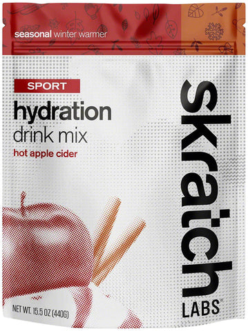 Skratch Labs Sport Hydration Drink Mix Apple Cider 20Serving Resealable