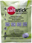 Saltstick Fastchews Chewable Electrolyte tablets POP Box of 12 Packets Lemon