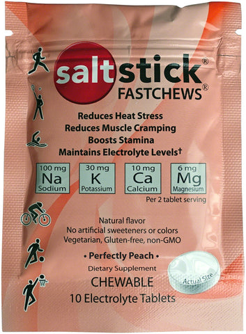 Saltstick Fastchews Chewable Electrolyte Tablets POP Box of 12 Packets Perfectly