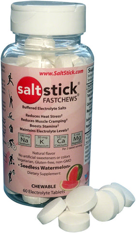 Saltstick Fastchews Chewable Electrolyte Tablets Bottle of 60 Seedless