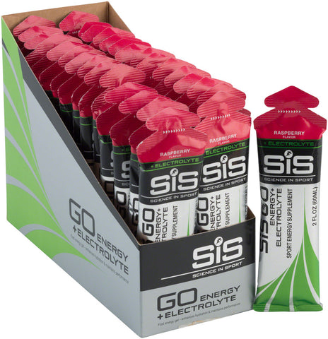 SiS GO Energy + Electrolyte Gel Raspberry 60ml Box of 30