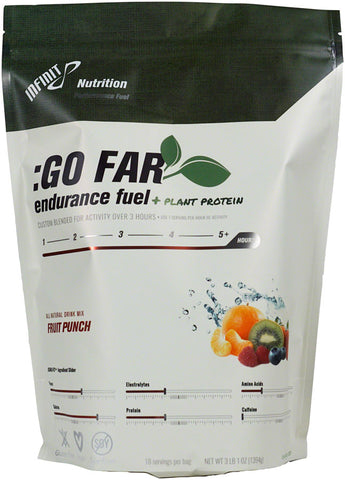 Infinit Nutrition Go Far Energy Drink Mix - Fruit Punch 18 Serving Bag Vegan