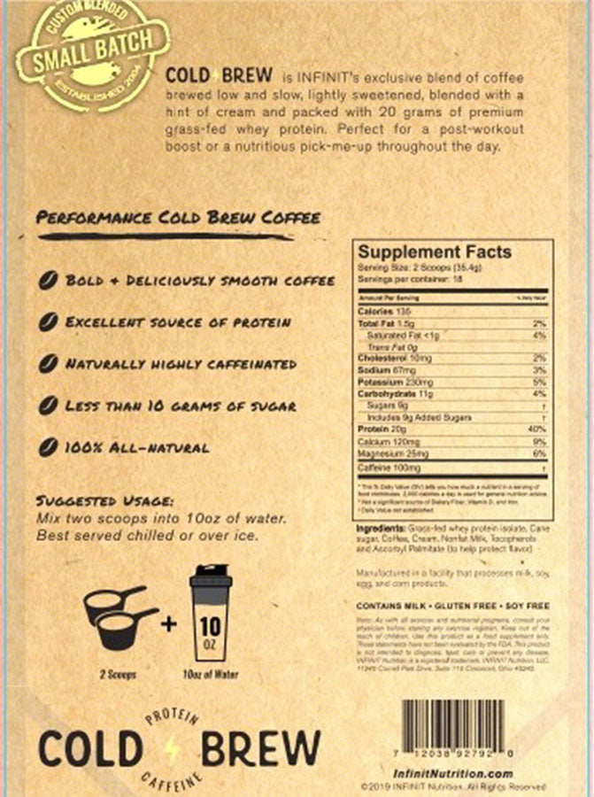 Infinit Nutrition Cold Brew Performance Coffee Mix 18 Serving Bag – H8BIKES