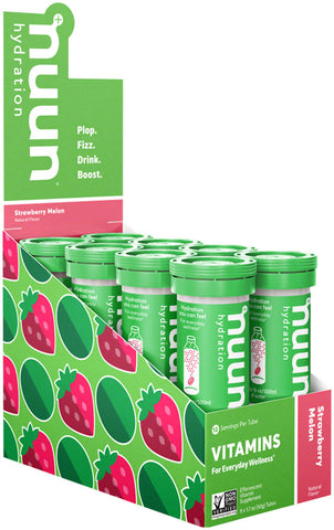 Nuun Vitamins Hydration Tablets Strawberry Melon Box of 8