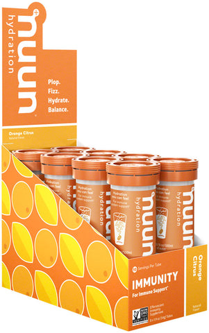 Nuun Immunity Hydration Tablets Orange Citrus Box of 8