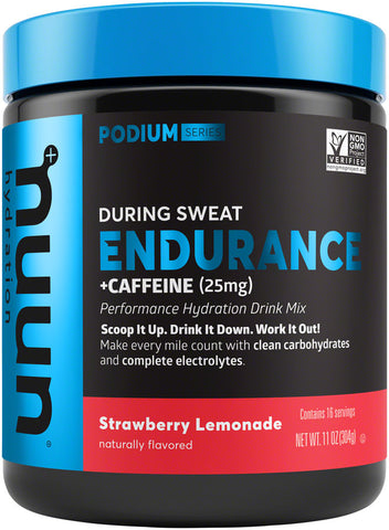Nuun Endurance Hydration Drink Mix Strawberry Lemonade + Caffeine 16
