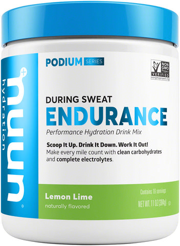 Nuun Endurance Hydration Drink Mix Lemon Lime 16 Serving Canister