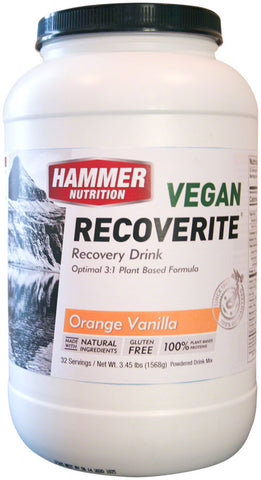 Hammer Vegan Recoverite Drink Mix Orange Vanilla 32 Servings