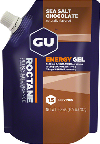 GU Roctane Energy Gel Sea Salt Chocolate 15 Serving Pouch