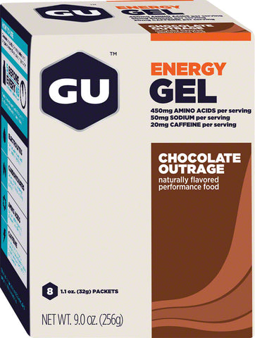 GU Energy Gel Chocolate Box of 8
