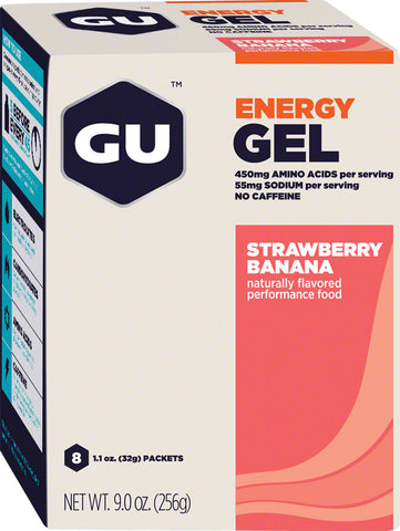 GU Energy Gel Strawberry/Banana Box of 8