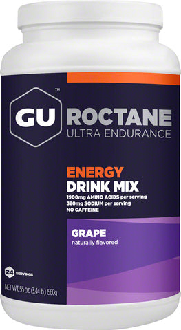 GU Roctane Energy Drink Mix Grape 24 Serving Canister