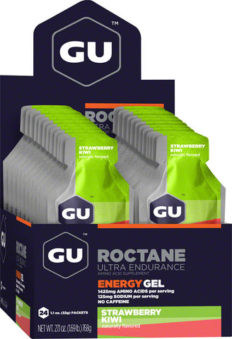GU Roctane Energy Gel Strawberry Kiwi Box of 24