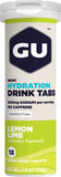 GU Hydration Drink Tabs Lemon Lime Box of 8 Tubes