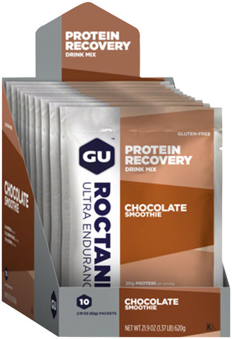 GU Roctane Recovery Drink Mix Chocolate SMoothie 10 Pack