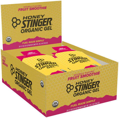 Honey Stinger Organic Energy Gel: Fruit Smoothie Box of 24