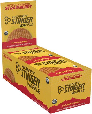 Honey Stinger Organic Waffle Strawberry Box of 16