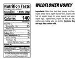 Honey Stinger Gluten Free Organic Waffle Wildflower Honey Box of 16