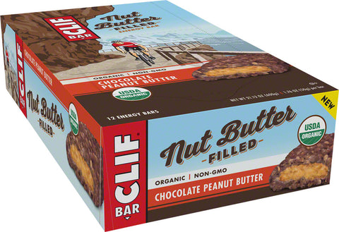Clif Bar Nut Butter Filled Chocolate Peanut Butter Box of 12