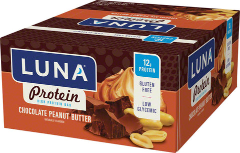 Clif Luna Protein Chocolate Peanut Butter Box of 12