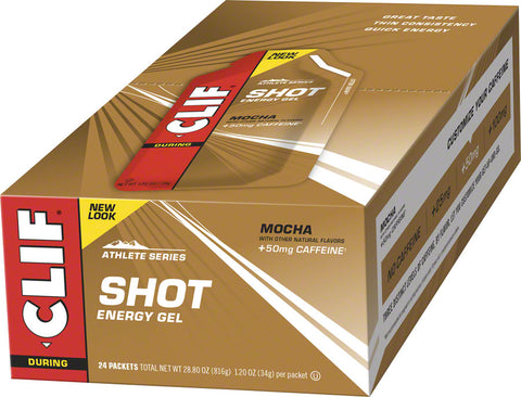 Clif Shot Gel: Mocha with Caffeine 24-Pack