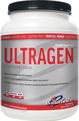 First Endurance Ultragen Recovery Tropical Punch 15 Serving Canister