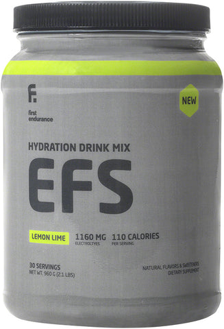 1st Endurance, EFS, Drink Mix, Lemon/Lime, Jar, 30 servings