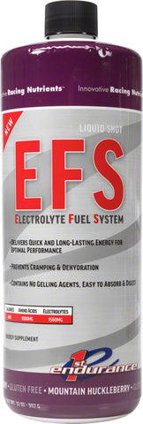 1st Endurance EFS Liquid Shot Refill Energy liquid Mountain Huckleberry 32oz