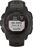 Garmin Instinct Solar GPS Watch Graphite