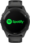 Garmin Forerunner 265 GPS Smartwatch - 46mm Black Bezel and Case Black/Powder Gray Silicone Band