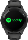 Garmin Forerunner 265 GPS Smartwatch - 46mm Black Bezel and Case Black/Powder Gray Silicone Band